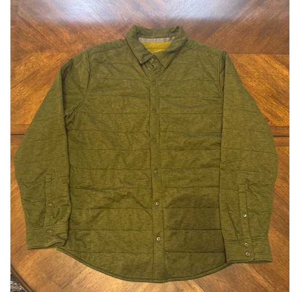 The North Face Quilted Shirt Jacket‎ Green Button Down Long Sleeve Layering |V1 - Picture 1 of 6